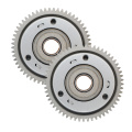 Motorcycle starting disc gear